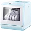 RKYRRKI Lavastoviglie portatile, lavastoviglie compatta da banco per appartamenti, condominio, camper, ufficio altre piccole cucine, basso livello di rumore, design ad alta efficienza energetica