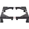LCUVIMPEX Basi per lavatrici e asciugatrici, Base regolabile nera for lavatrice, asciugatrice, frigorifero, 8 gambe, lunghezza/larghezza, 43-66 cm, altezza 10/29-32(Black,H: 10cm)