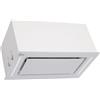 Gurari 217 PRIME - Cappa aspirante da incasso, 52 cm vetro bianco, 3 livelli, 1000 m³/h, cappa da incasso, cappa di scarico, telecomando