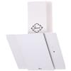 GURARI GCH S 171 WH 60 Prime, cappa aspirante da 60 cm, vetro bianco, 1000 m³/h, 4 livelli, display, aspirazione dei bordi, telecomando, aspirazione/circolazione