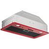 Wiggo WE-D630B(RB) - Cappa aspirante da incasso - 60cm - Rosso