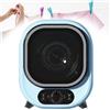 X&Z-XAOY Mini Asciugatrice A Libera Installazione Ventilata Asciugatrice A Condensazione Compatta E Indipendente Design A Doppio Strato Del Cilindro Interno, Comandi A Manopola (Size : Blue-A)