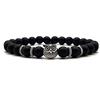 KARDINAL WEIST animale onice bracciale, perle di gemma, gioielli per uomo e donna, animale di potere - forza - saggezza - calma - №1 (XS, gufo)