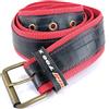 Artefizio Artifizio, Cintura da Uomo h 4 cm in Camera d'aria Rivestita con Fettuccia in Nylon, Fibbia in Ottone Antico, Prodotto Upcycling Artigianale Made in Italy, Vegan (L (ITA 50/52 - US 36/38), Rosso)