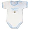 Zigozago - Body Neonato in Cotone 100% Made in Italy | Personalizzabile con Nome e Dati di Nascita | Ricamo Benvenuto Davanti e Dettagli sul Retro | Manica Corta | Rosa o Azzurro