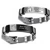 Hsumonre Personalizza Bracciale Per Coppia ID Personalizzato Bracciali Per Attrazione Reciproca Per Lui E Per Lei Corona Alce Cuore Amore Per Anniversario Regali Di Amicizia (Multicolore-1PC-11MM)