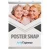 Handmade Coppia profili tendi-poster in alluminio anodizzato silver - Poster Snap - Artyexpress Made in Italy