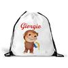 GioCandles George la Scimmia Zainetto Personalizzato per Bambini | 34x44 cm