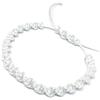 ParticolarModa Bracciale dell'amicizia in corda nylon spirale regolabile bianco