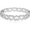 Meissa Anelli da donna in argento Sterling Anelli d'amore Anelli carini Anelli di fidanzamento Anello di promessa da donna, Argento, 15.87