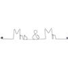 BijouxdeMur.com Et si les murs portaient Messaggio e forma in filo di ferro - Mrs & Mr