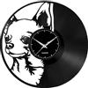 Handmade Fusorario Orologio in Vinile da Parete LP 33 Giri Silenzioso Idea Regalo A Tema animali can chivava