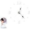 Albalù Orologio Comunione in Legno Laccato Bianco a Forma di Cuore con Applicazione Bimbi (Comunione Bimba, 16x14 cm)