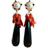 Chapeau Atelier Orecchini a Goccia con Onice Nero, Corallo Rosso e Perle di Fiume