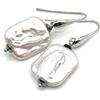 Generico Orecchini con Perle Barocche Bianche, Pendenti in Argento 925 Made in Italy, Gioielli Classici, Bijoux Matrimonio, Regalo per Lei