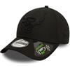 New Era 9Forty - Berretto Outline Chicago Bulls, Nero, Taglia Unica