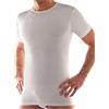Liabel Confezione N. 2 Canottiera Girocollo Manica Corta Uomo Cotone Filo di Scozia - Colore Bianco. Prodotto 100% Cotone