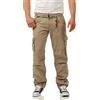 Timezone Pantaloni Uomo Sciolto Benito Cargo - Marrone (Duna Marrone 6097), W32/L32