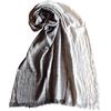 Next Way Sciarpa foulard da uomo in cotone effetto stropicciato, fantasia a righe in vari colori cod 401 (1 - grigio)