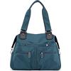 LYEAA Borsa a tracolla da donna, multifunzionale, in nylon, imformeabile, multitasche, grande capacità, portatile, for lavoro, Blu#, 420.00x380.00x90.00mm/16.54x14.96x3.54inch