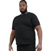 D555 Maglietta termica a maniche corte da uomo, colore nero, 3XL-6XL, Nero , 4XL