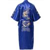 Honghuang Kimono Accappatoio Abito Abbigliamento per La Casa Taglie Forti 3XL Uomo Ricamo Dragon Robe Indumenti da Notte Maschili Tradizionali Indumenti da Notte Larghi
