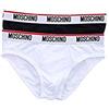 Moschino Slip Bi-Pack Uomo A4703 Black/White (XL)