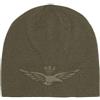 Aeronautica Militare Berretto Cuffia CU083 da Uomo con Aquila impressa, Cappellino (IT, Testo, L, Verde Oliva)