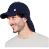 G-HEAT - Cappuccio anti-UV Sahariano con protezione UPF50+ | Aggiornamento istantaneo | Leggero, traspirabile | Protezioni per il collo rimovibile | Ideale per il tempo libero, escursioni (Bleu foncé)