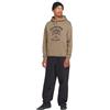 Volcom Catch 91 Pullover Hooded Fleece Sweatshirt Maglia di Tuta, Legno di Teak, M Uomo