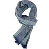 Generic Sciarpa da uomo in cotone e lino a righe sciarpe da uomo caldo pashmina fazzoletto da collo scialli all'aperto, Navy En8, Taglia unica
