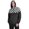 Urban Classics Check Pull Over Jacket Giacca, Nero (Blk/Chess 01713), Small Uomo