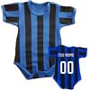 Arnetta Body Nero Azzurro Personalizzabile | Abbigliamento Neonato Personalizzato con Nome e Numero Preferito | PS 32768…- 3 mesi