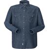Rossini camicia denim jazz in cotone con taschini, blu, 3XL