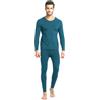ANUFER Uomo Set di Biancheria Intima Termica Inverno Strato di Base Superiore e Inferiore Ultra Morbido Leggero Pantaloni Lunghi Verde Scuro SN071090 4XL