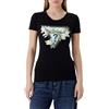 GUESS Donna T-Shirt Manica Corta W6RI35J1314 Cotone Nero S