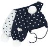 Chicco Set Cappello + Sciarpa Invernale neonata 12-15 Mesi Color Blu a Pois Bianchi con ponpom
