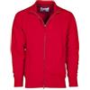 CHEMAGLIETTE! Felpa da Lavoro Maglia Felpata Cotone con Zip Intera Tasche Zip Payper Panama +, Colore: Rosso, Taglia: L