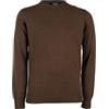 Coveri Pullover girocollo uomo in misto cachemire con interno collo in contrasto, Blu navy XL