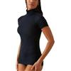 JADEA Maglia Dolcevita Mezza Manica Donna 4065 in Modal e Cashmere 4065 (IT, Testo, S, Regular, Regular, Standard, Navy)