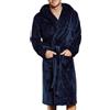 Beokeuioe Accappatoio da uomo soffice, morbido cappotto da sauna in cotone, accappatoi in flanella, pile, kimono, vestaglia per spa, casa, pigiameria, pigiama invernale in peluche, camicia da notte,