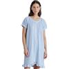 Noidinotte; more than pyjamas Noidinotte - Camicia da Notte Donna in Cotone con Manica Corta e abbottonatura Centrale Articolo Stampa Vichy - S Azzurro