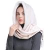 YEKEYI Cappello a secchiello invernale da donna in finta pelliccia, cappello sciarpa con cappuccio, passamontagna invernale con cappuccio, foulard collo, scialle di seta, Caff, Taglia unica