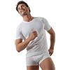 ROSSOPORPORA, Set da 6 Magliette Intime Uomo in Cotone 100% Modello paricollo. Nero XL/6