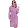LINGERY VESTAGLIA DONNA IN PILE BOTTONI E CINTURA INTIMOEGIDIO, BORDEAUX, ROSA ANTICO E BLU, 46 - 54