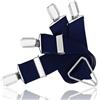 Lindenmann Braces men, braces men Made in Germany, men's braces in X-shape with 4 clips 30 mm wide, length 110 cm, navy
