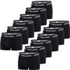 JACK & JONES Boxer da uomo, confezione da 12 pezzi, Basic Trunks, boxer elasticizzati, in cotone, S, M, L, XL, XXL, 3XL, 4XL, 5XL, 6XL, 7XL, 8XL, Mix di colori 6, 7XL