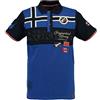 Geographical Norway Klipo Men - Polo da Uomo in Cotone con Girocollo - T-Shirt Classica da Uomo con vestibilità Traspirante e Maniche Corte (Blu_Elettrico L)
