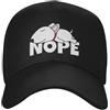 TBSANIN Cappello da Baseball Personalizzato Cool Nope Bull Terrier Cane Donne Uomini Regolabile Cappello da papà Adulto Cappello da Sole Estivo Regali