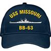 456 Cappucci da Golf Missouri BB 63 Modello di Nave Marina Militare Cappelli Visiera per Estivo Regolabile Berretto da Baseball Classic Uomo Visiera Baseball Outdoor